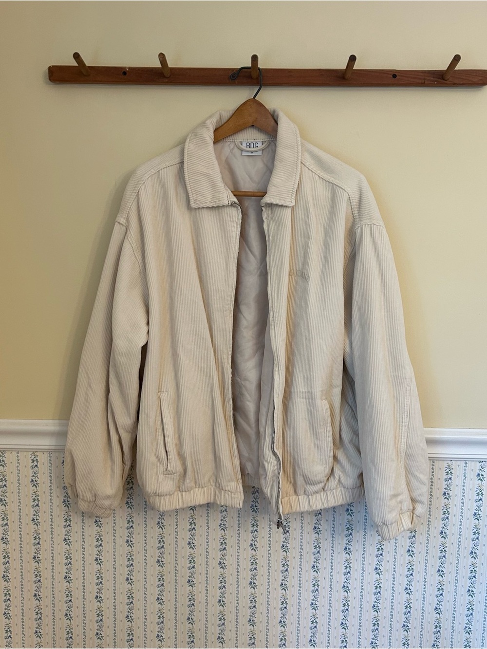 BDG Oversized Ribbed Bomber Jacket